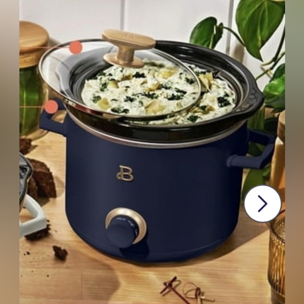 NWT Beautiful Kitchenware 2qt Slow Cooker in Navy